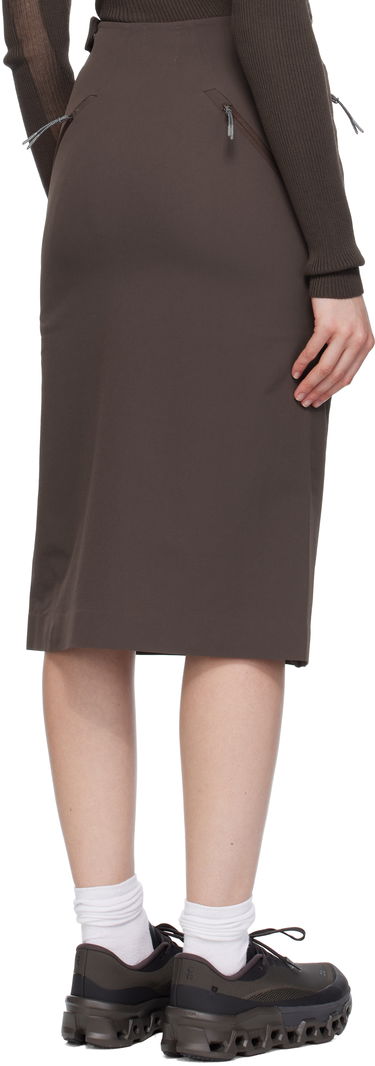 Sukňa ROA ROA Y Zip Sport Skirt Hnedá | RBWW019FA10, 2
