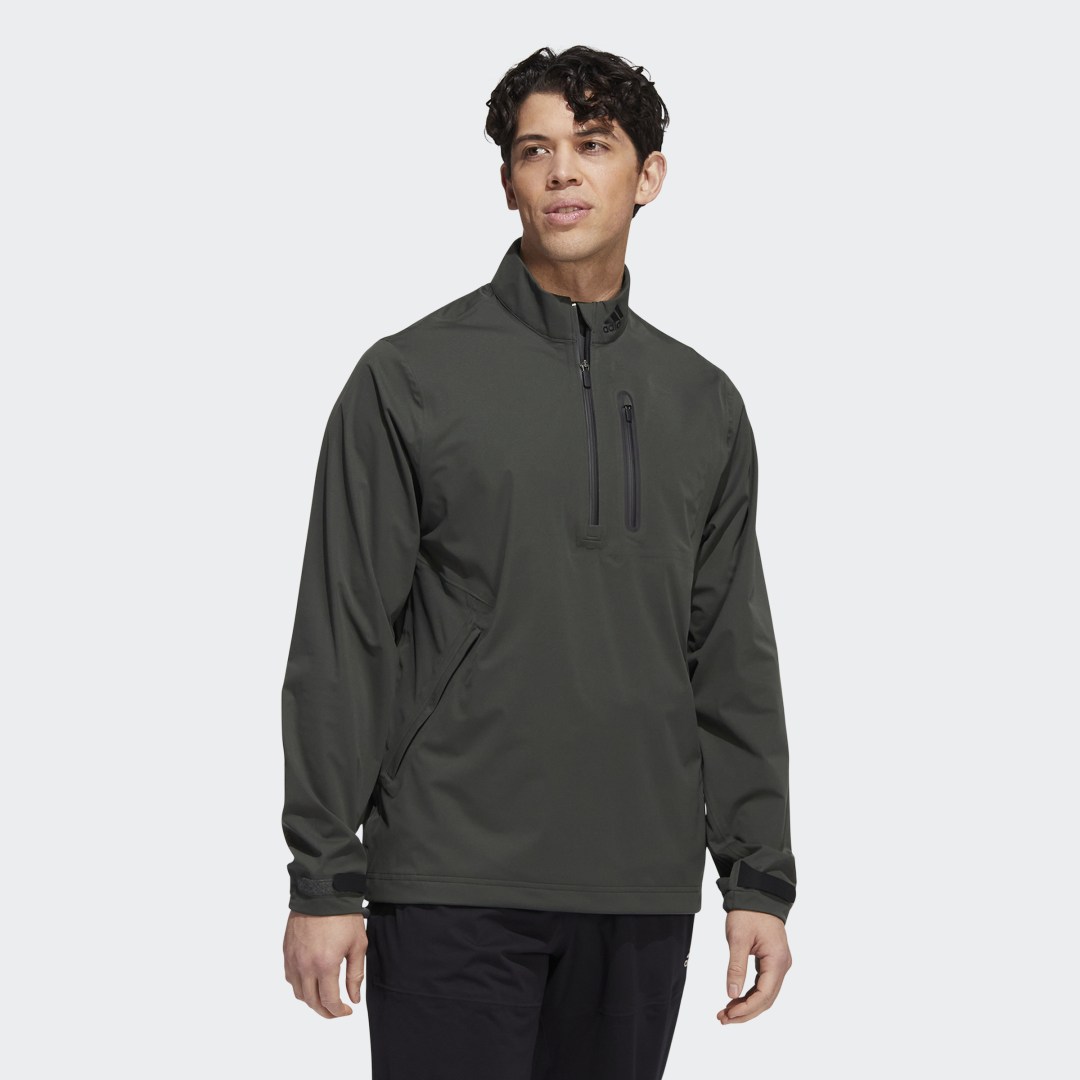 Bunda adidas Originals RAIN.RDY 1/2-Zip Jacket Zelené | HM8285, 0