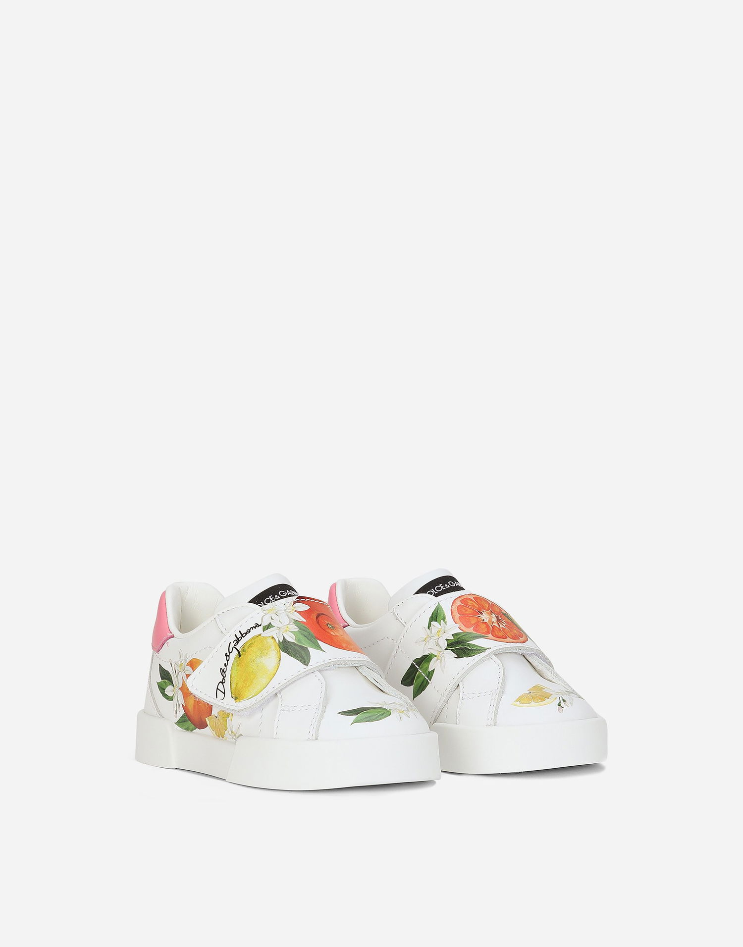 Tenisky a topánky Dolce & Gabbana Portofino Printed Calfskin First Steps Biela | DN0143AC374HV5AN, 1