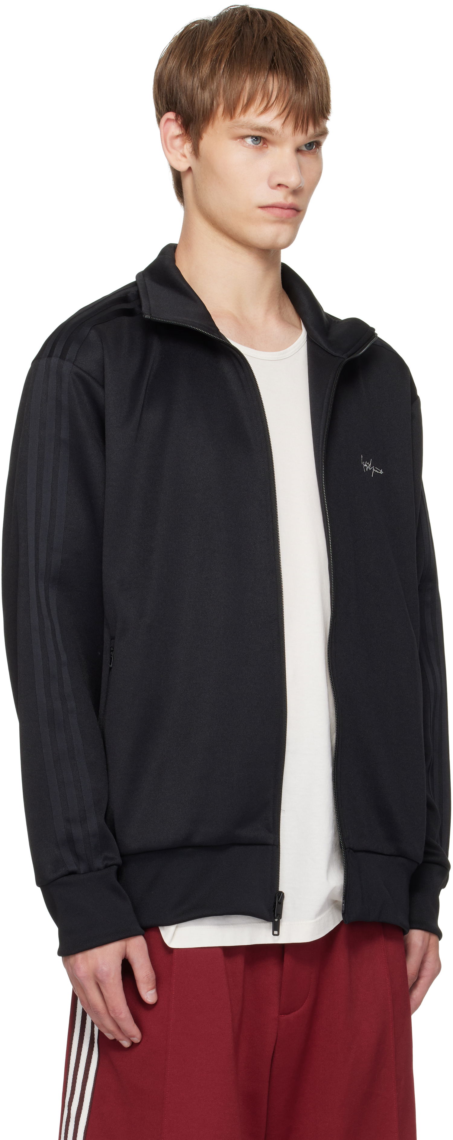 Bunda Yohji Yamamoto Y-3 Yohji Yamamoto Kuro Track Jacket Čierna | KA9657, 1