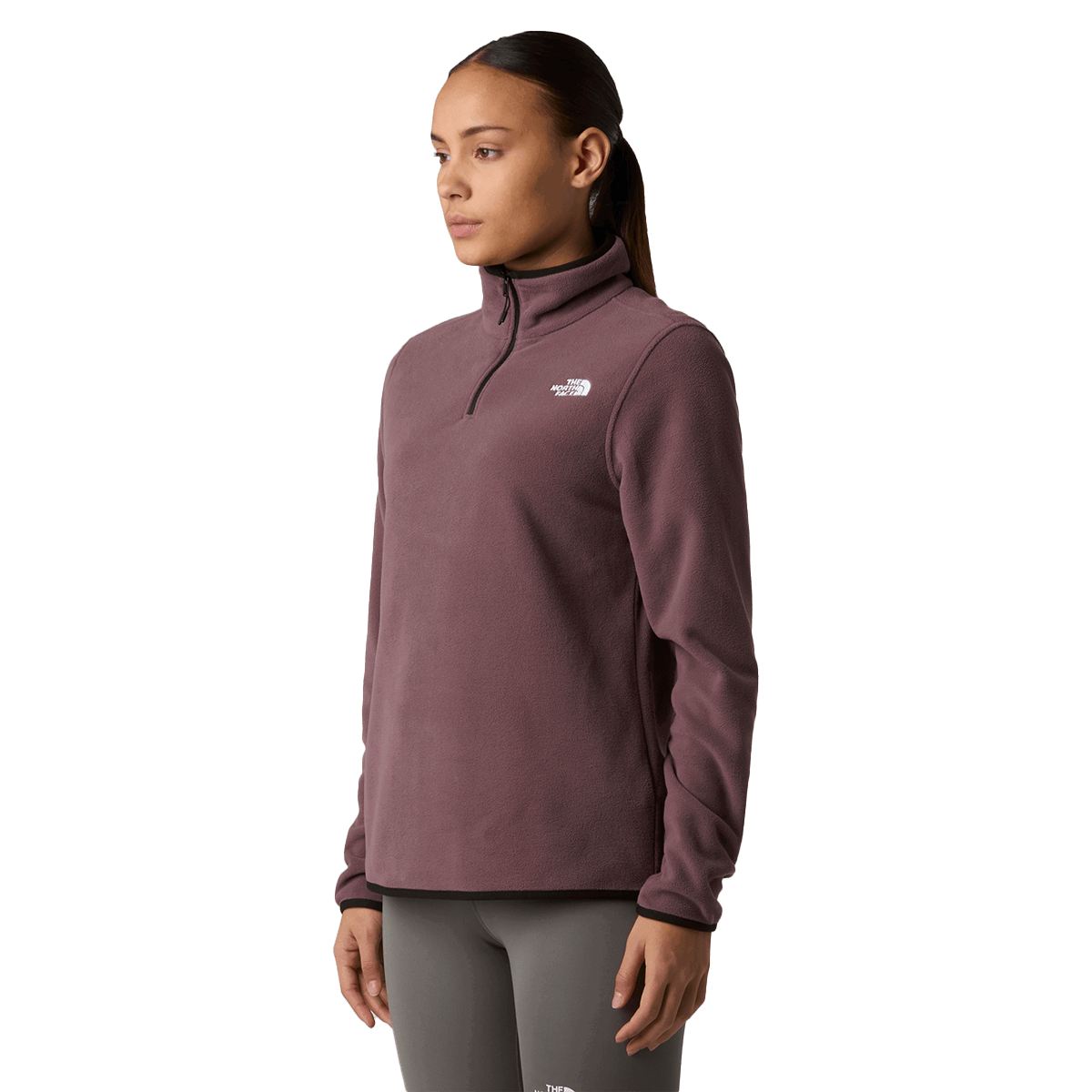 Bunda The North Face Glacier 1/4 Zip Fleece Jacket Fialová | NF0A8D2JBQ71, 0