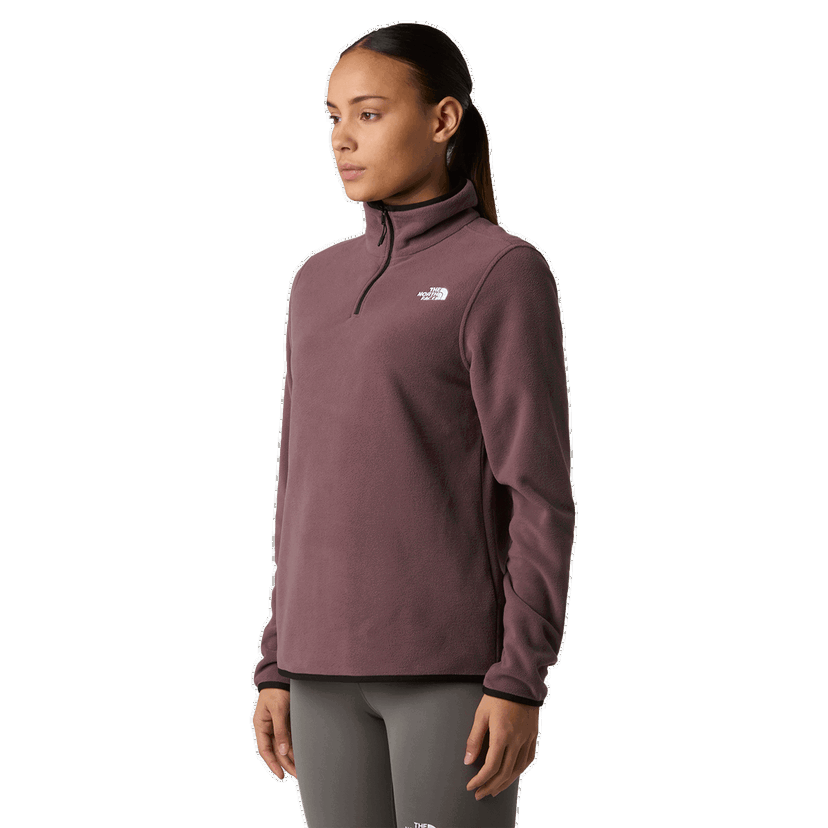 Bunda The North Face Glacier 1/4 Zip Fleece Jacket Fialová | NF0A8D2JBQ71