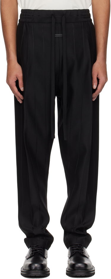Nohavice Fear of God Fear of God Pinstripe Drawstring Eternal Trousers Čierna | FGE240-417TSWV, 0