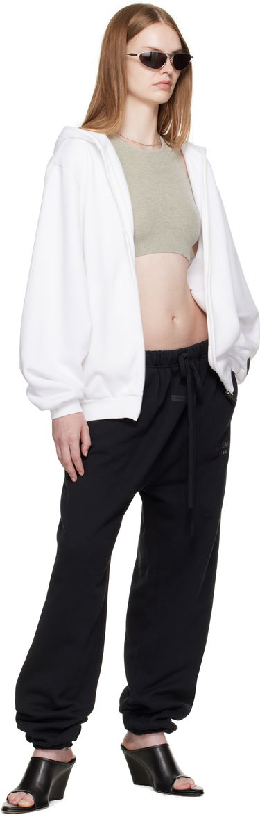 Mikina Fear of God ESSENTIALS 90s Fleece Zip-Up Hoodie Biela | 192SP257444FW, 3