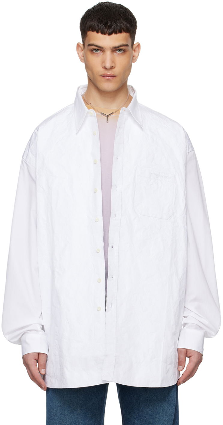 Košeľa Y/PROJECT Scrunched Shirt Biela | 201SI008, 0