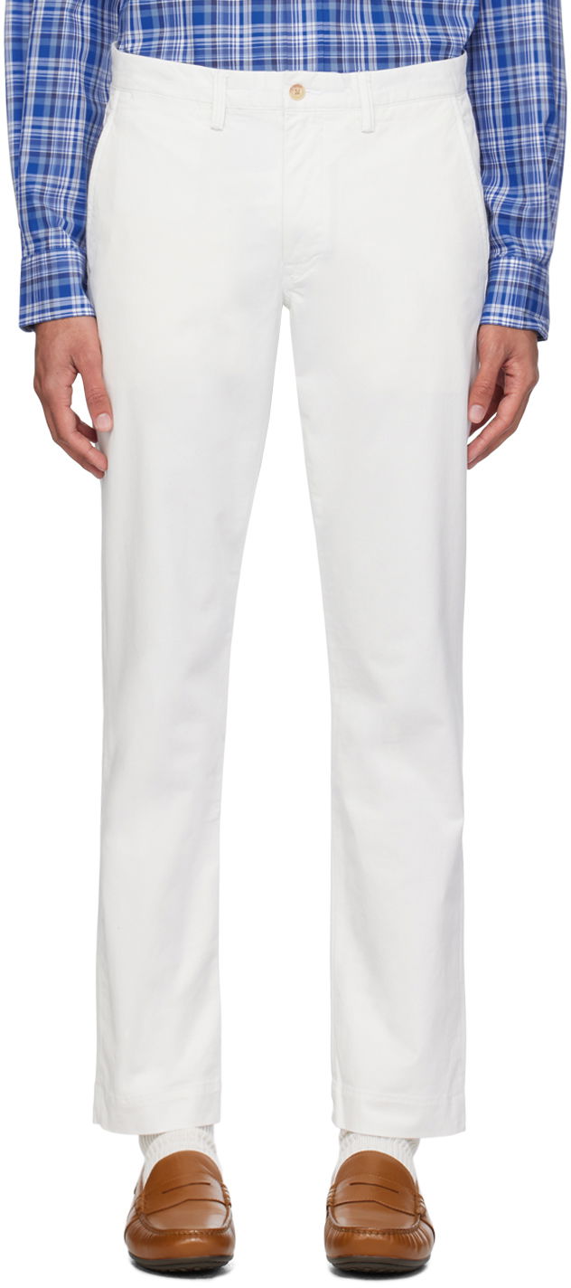 Nohavice Polo by Ralph Lauren Polo Ralph Lauren Straight Fit Trousers Biela | 710690138100, 0