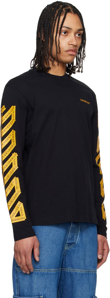 Tričko Off-White Off-White Tape Arrow Skate Long Sleeve T-Shirt Čierna | OMAB086S25JER0021022, 1