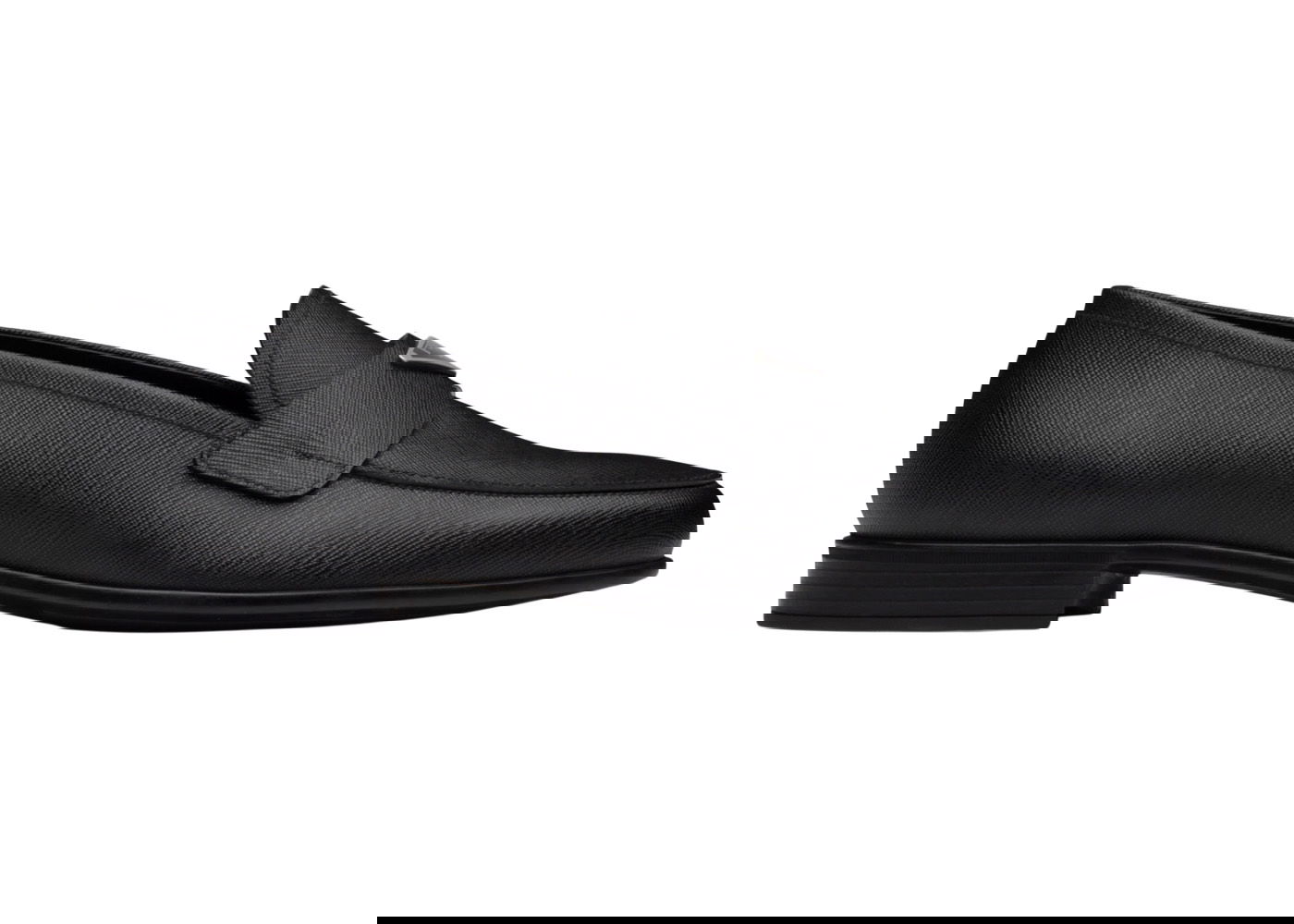 Tenisky a topánky Prada Plaque Loafer Black Saffino Leather Čierna | 2DB180_053_F0002_F_G001, 0