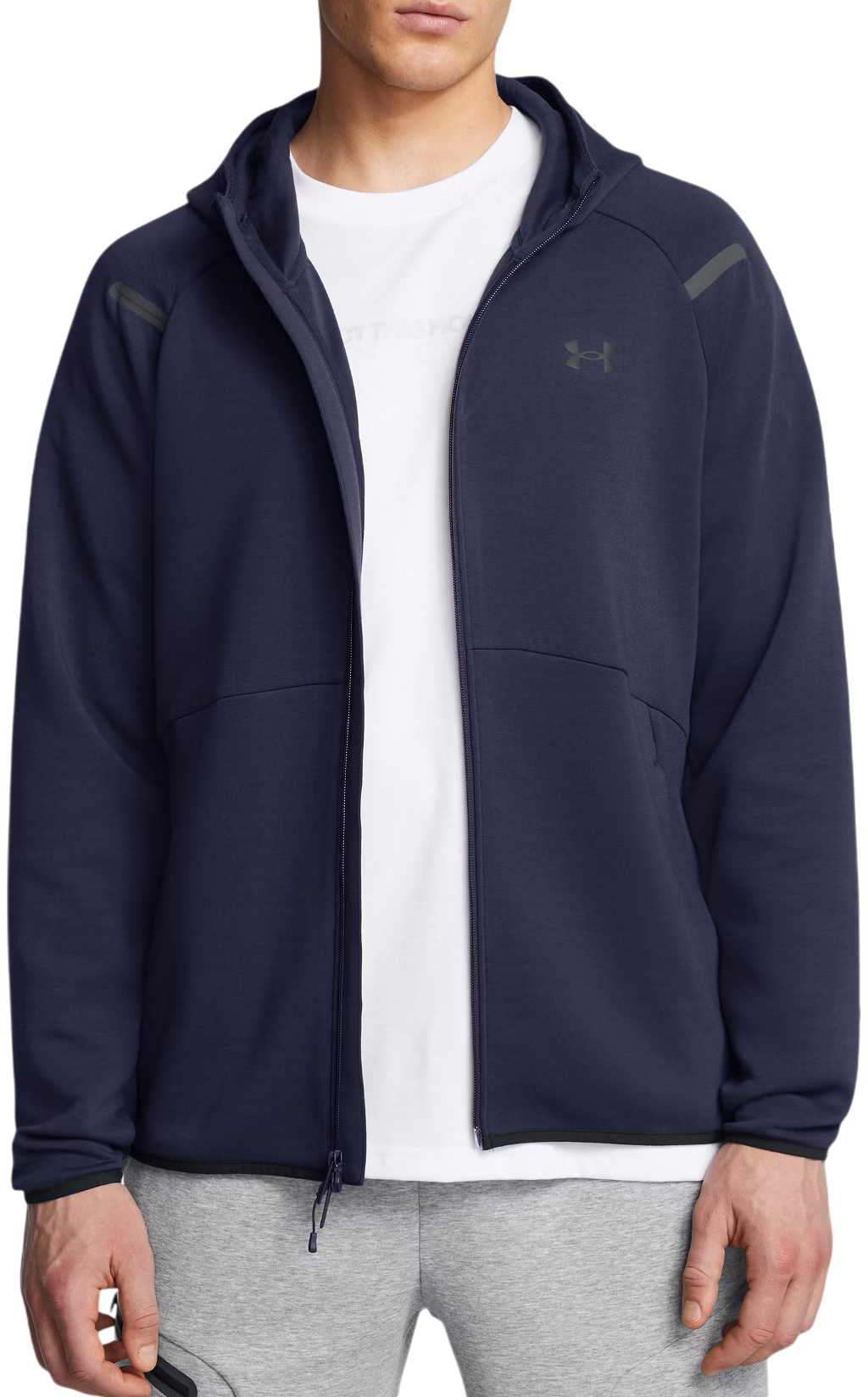 Mikina Under Armour Fleece Full-Zip Hoodie Navy | 1389352-410, 0