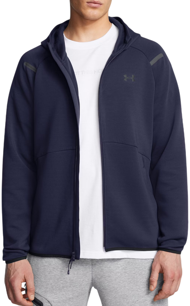 Mikina Under Armour Fleece Full-Zip Hoodie Navy | 1389352-410, 0