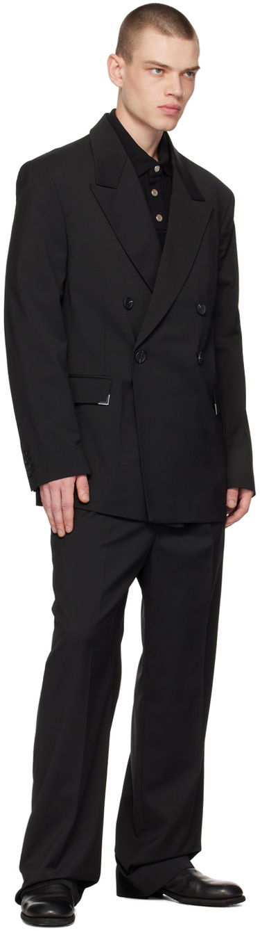 Polo tričko Han Kjøbenhavn Three-Button Polo Čierna | M-132710, 3
