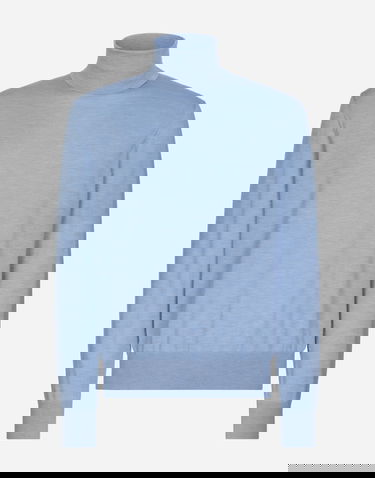 Sveter Dolce & Gabbana Extra-fine Cashmere And Silk Turtleneck Sweater Modrá | GXL03TJDMS4B3784, 0