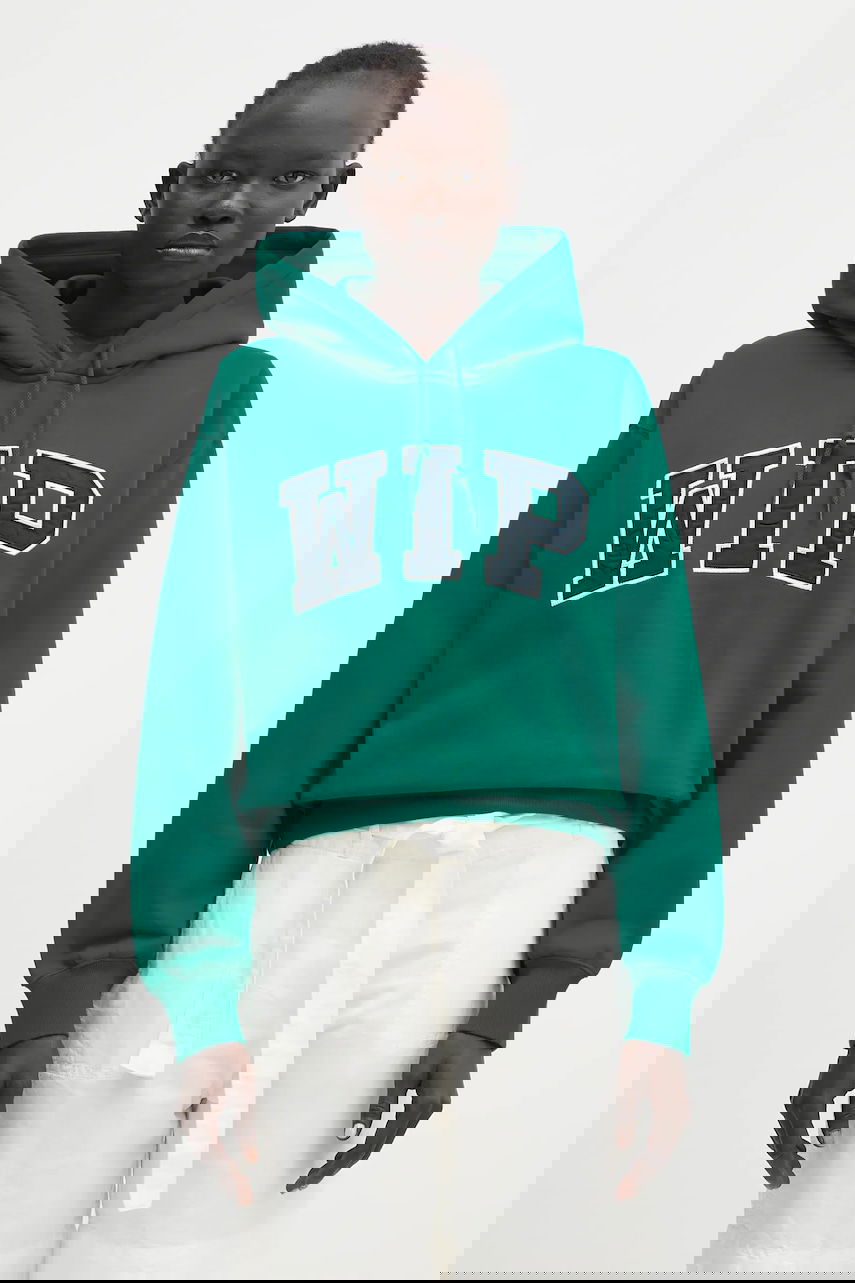 Mikina Carhartt WIP Hooded WIP Sweatshirt with Appliqué Zelené | I034719.2PBXX, 0