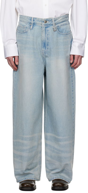 Džínsy WOOYOUNGMI WOOYOUNGMI Wide Washed Jeans Modrá | W251PT25, 0