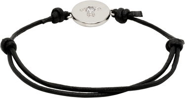 Náramok Vivienne Westwood Lewis Cord Bracelet with Orb Charm and Crystal Čierna | 6103008W-02P627-, 1