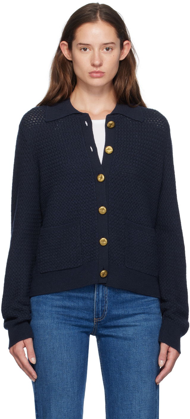 Sveter rag & bone Jax Knit Cardigan Modrá | WAS24F019UG19, 0