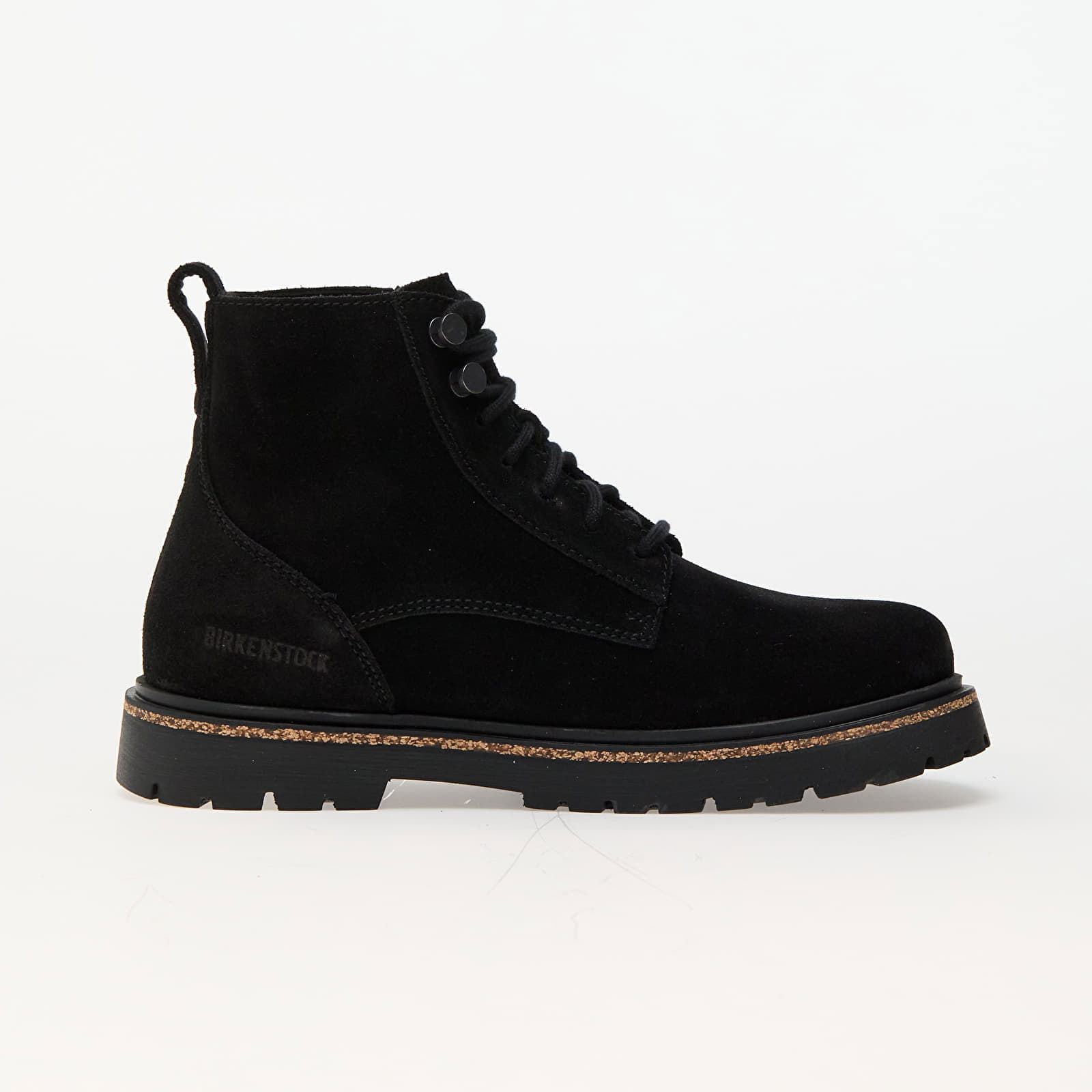 Highwood Lace Mid W Leather Velvet Black