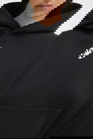 Mikina JW Anderson JW Anderson Anchor Embroidery Cropped Hoodie Čierna | JW0216.PG1719.999, 3