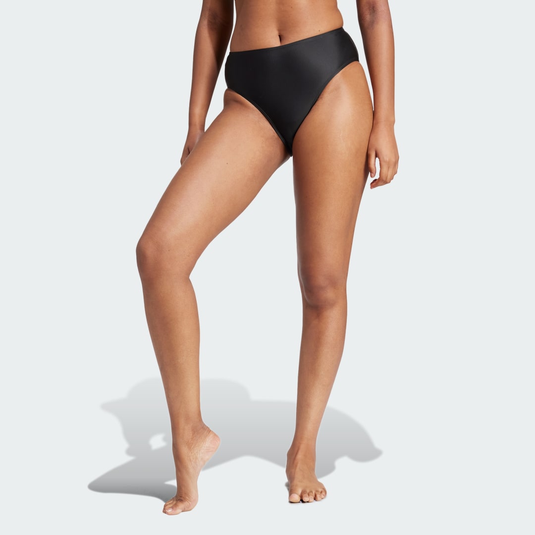 Plavky adidas Performance Sportswear Iconisea High-Waist Bikini Bottom Čierna | IT8573, 1