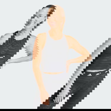 Tielko adidas Performance Techfit Printed Crop Training Top Šedá | IN6876, 0