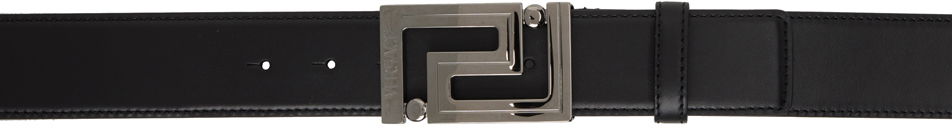 Opasok Versace Black Greca Leather Belt Čierna | 1013861_DVTP1, 0