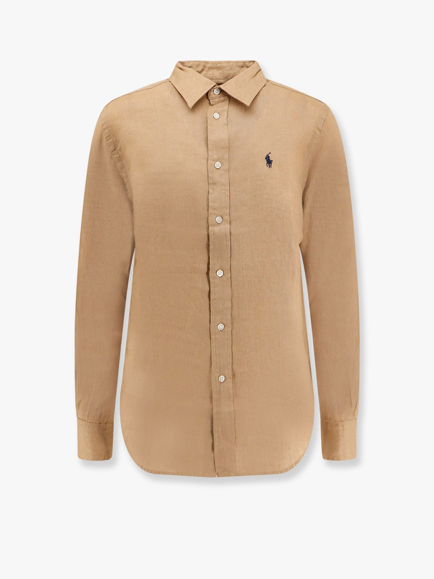Košeľa Polo by Ralph Lauren Polo Ralph Lauren Women's Linen Button-Down Shirt Béžová | 211970730005, 0