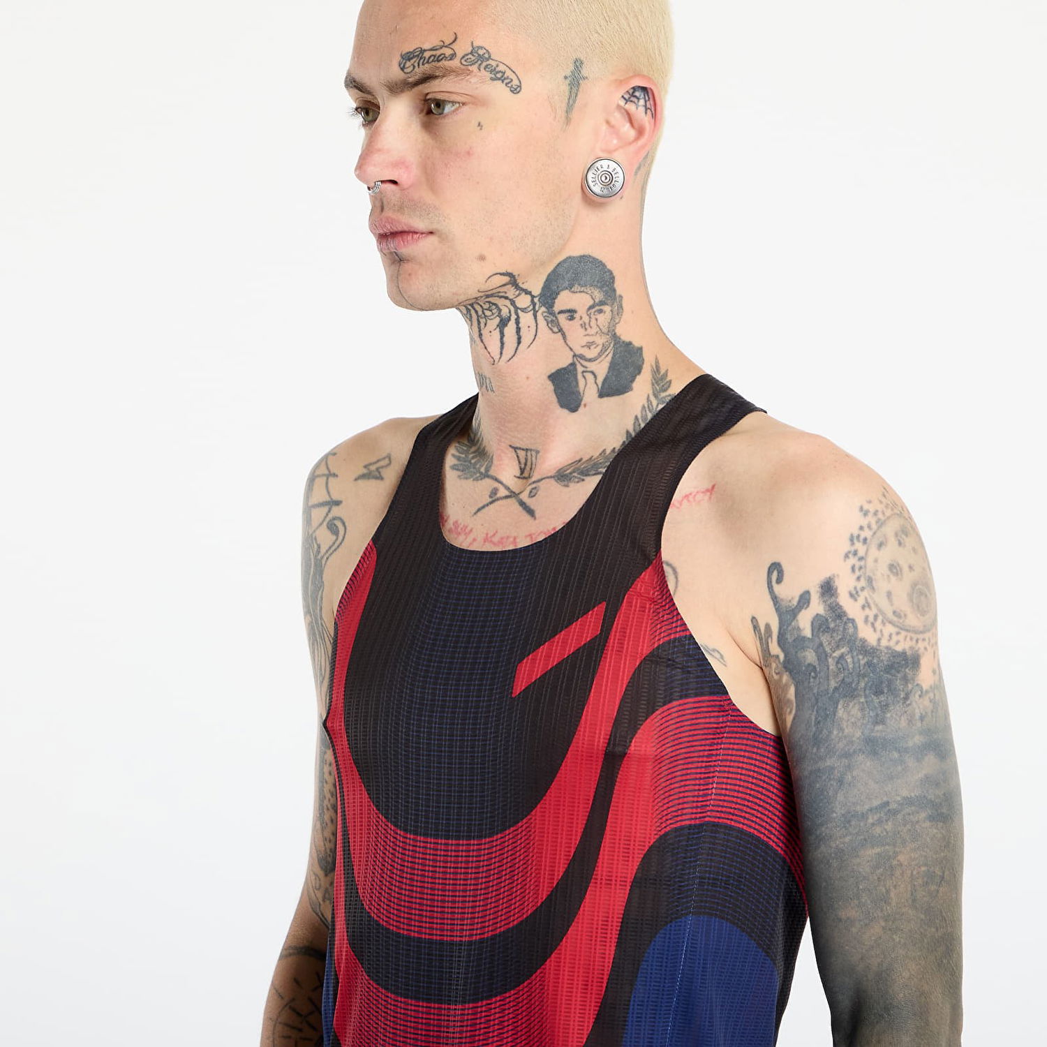 Tielko Soar Running Ribbed Race Vest with Curved Pattern Rôznofarebný | AW25-SV7M-BLK/RE, 1
