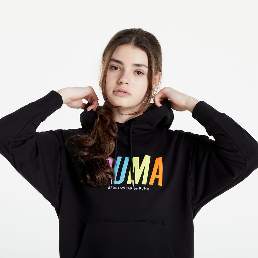 Mikina Puma SW Graphic Hoodie Čierna | 533564 01, 1