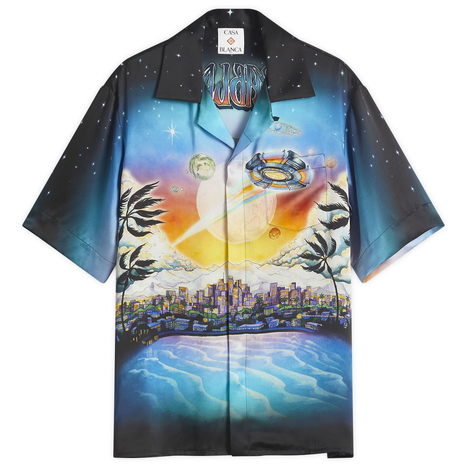 Košeľa Casablanca Casablanca Le Premonition Silk Short Sleeve Shirt Rôznofarebný | U-WS25-SH-003-04, 1