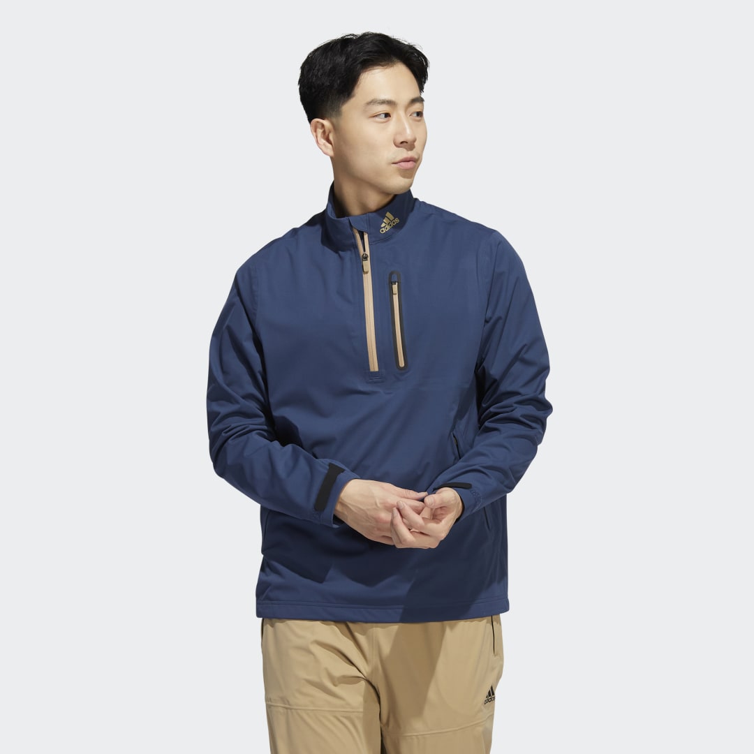 Bunda adidas Originals RAIN.RDY 1/2-Zip Jacket Navy | HN4129, 0