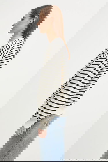 Mikina Anine Bing dean Striped Relaxed Sweatshirt Rôznofarebný | A.08.11436, 1