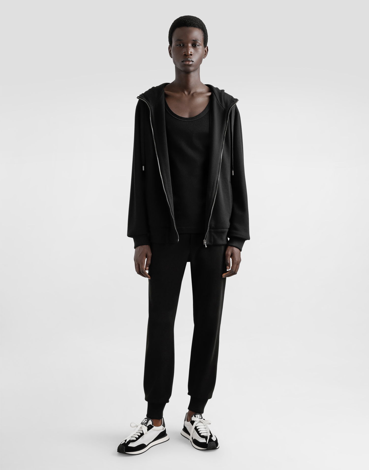 Tepláky Dolce & Gabbana Dolce & Gabbana Stretch Jersey Jogging Pants Čierna | GP07TTG7N7BN0000, 1