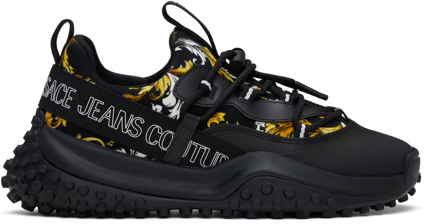Tenisky a topánky Versace Versace Jeans Couture Outline Barocco Hyber Čierna | E78YA3SN2_EZSC68
