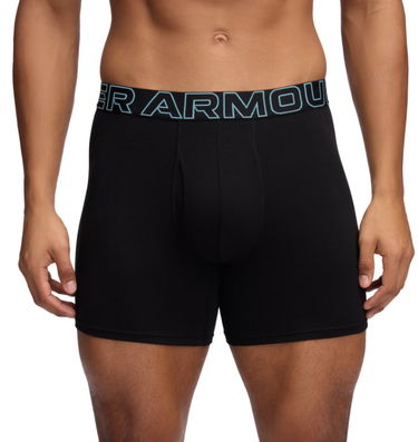 Boxerky Under Armour Performance Cotton 6" Boxer Briefs - 3 Pack Čierna | 1383889-003, 1
