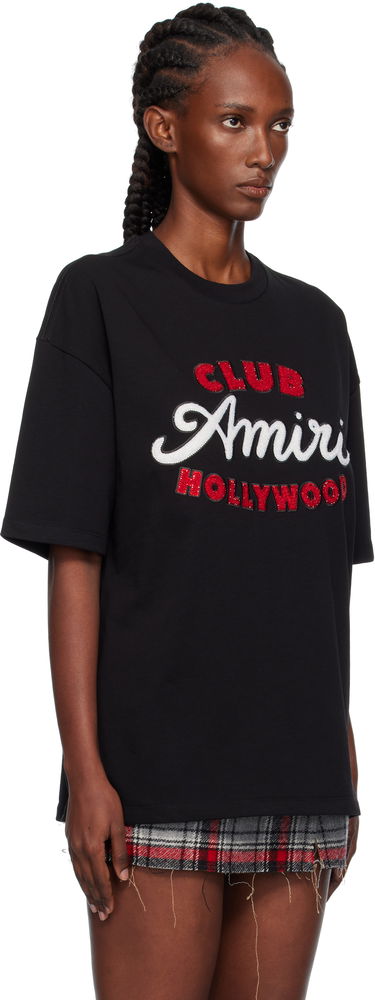 Tričko AMIRI Amiri Club Oversized T-Shirt Čierna | AMJYTE1243, 1
