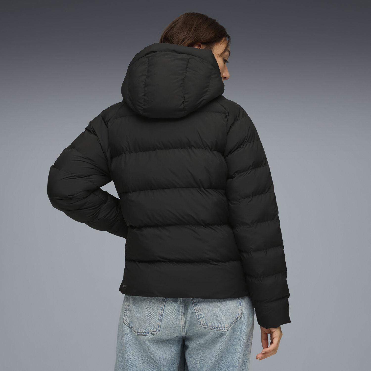 Prešívaná bunda Puma Hooded Down Jacket Čierna | 688385_01, 1