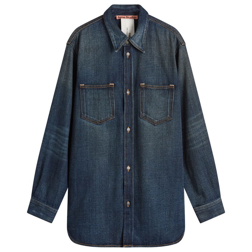 Košeľa Acne Studios Karto Yoyogi Wash Denim Shirt, Size X-Small Modrá | CB0112-838