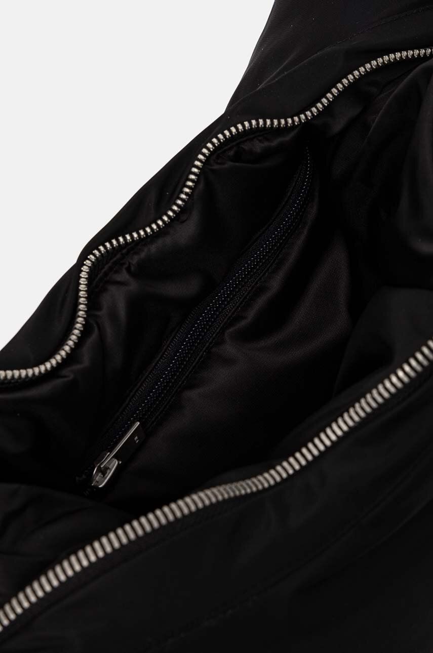 Black Padded Shoulder Bag