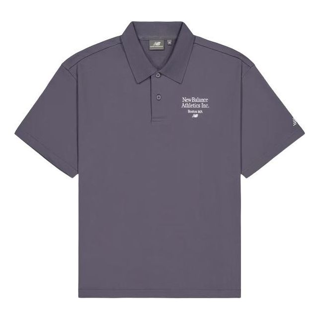 Polo tričko New Balance Athletics Polo Shirt Šedá | NFE21021-DKG, 0
