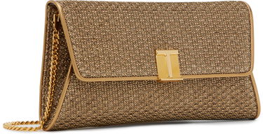 Kabelka Tom Ford Tom Ford Nobile Textured Fabric Clutch Metalická | L1736-TSY048X, 1
