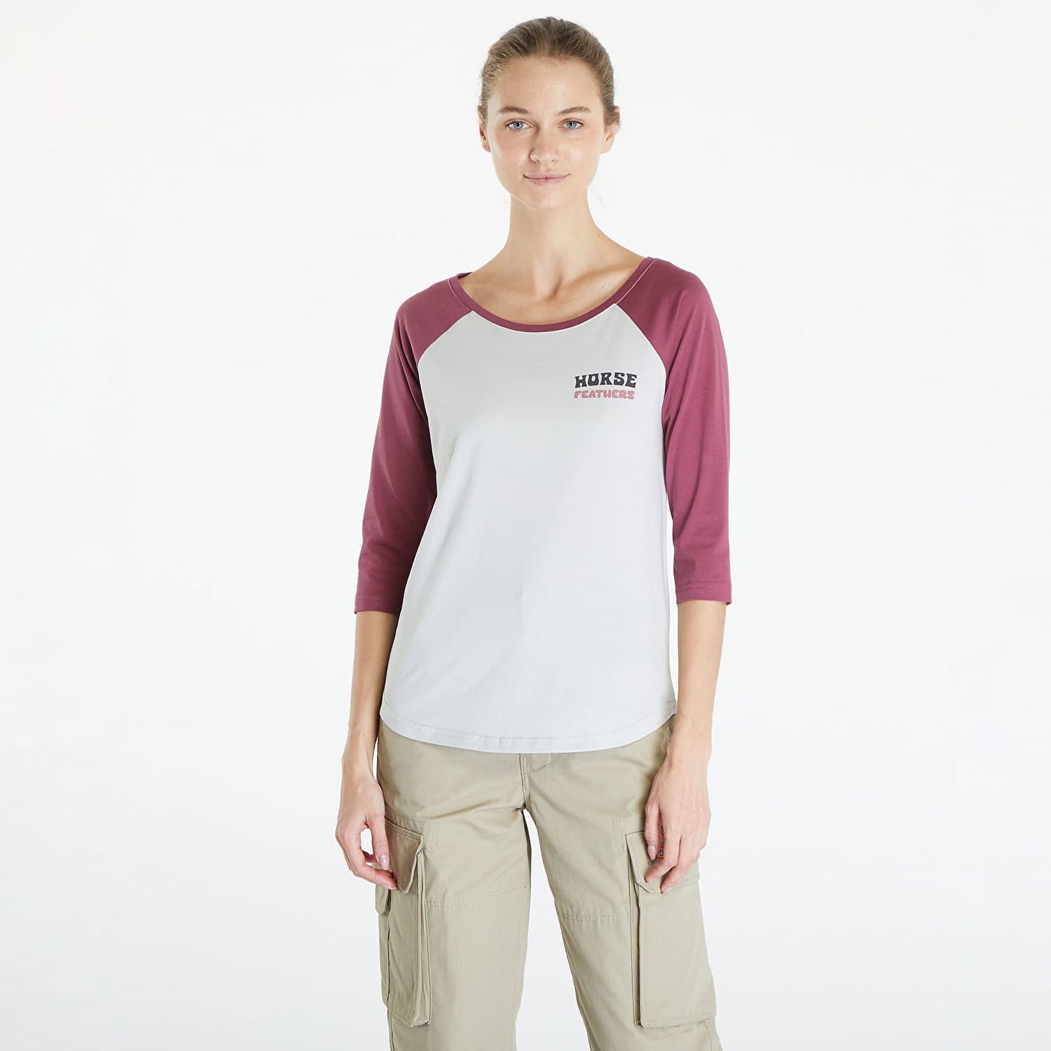 Tričko Horsefeathers Oly Top Cement Šedá | SW894G, 0