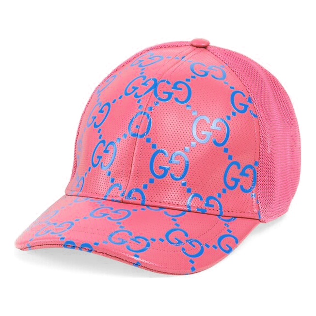 Šiltovka Gucci GG Leather Baseball Hat Ružová | 728853-4HAWH-8972