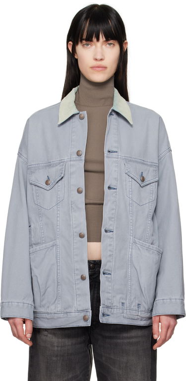 Bunda R13 R13 Lacey Trucker Denim Jacket Modrá | R13WD210-D279A, 0