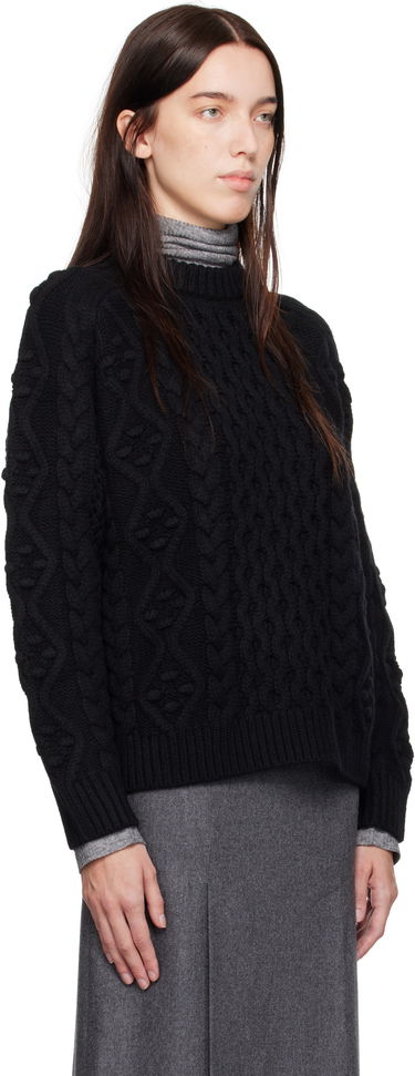 Sveter Loulou de Saison Loulou de Saison Secas Cable Knit Sweater Šedá | SECAS, 4