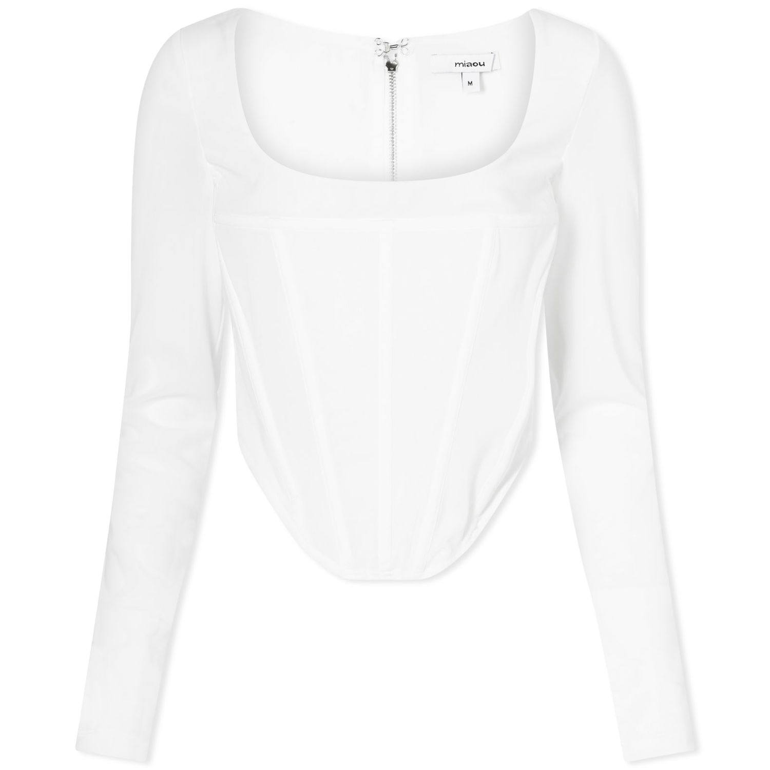 Crop Top Miaou Maud Corset Top Biela | 7065PM3WH, 0