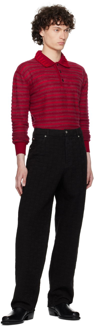 Nohavice FERRAGAMO Ferragamo Monogram Five-Pocket Pants Čierna | 782902, 3