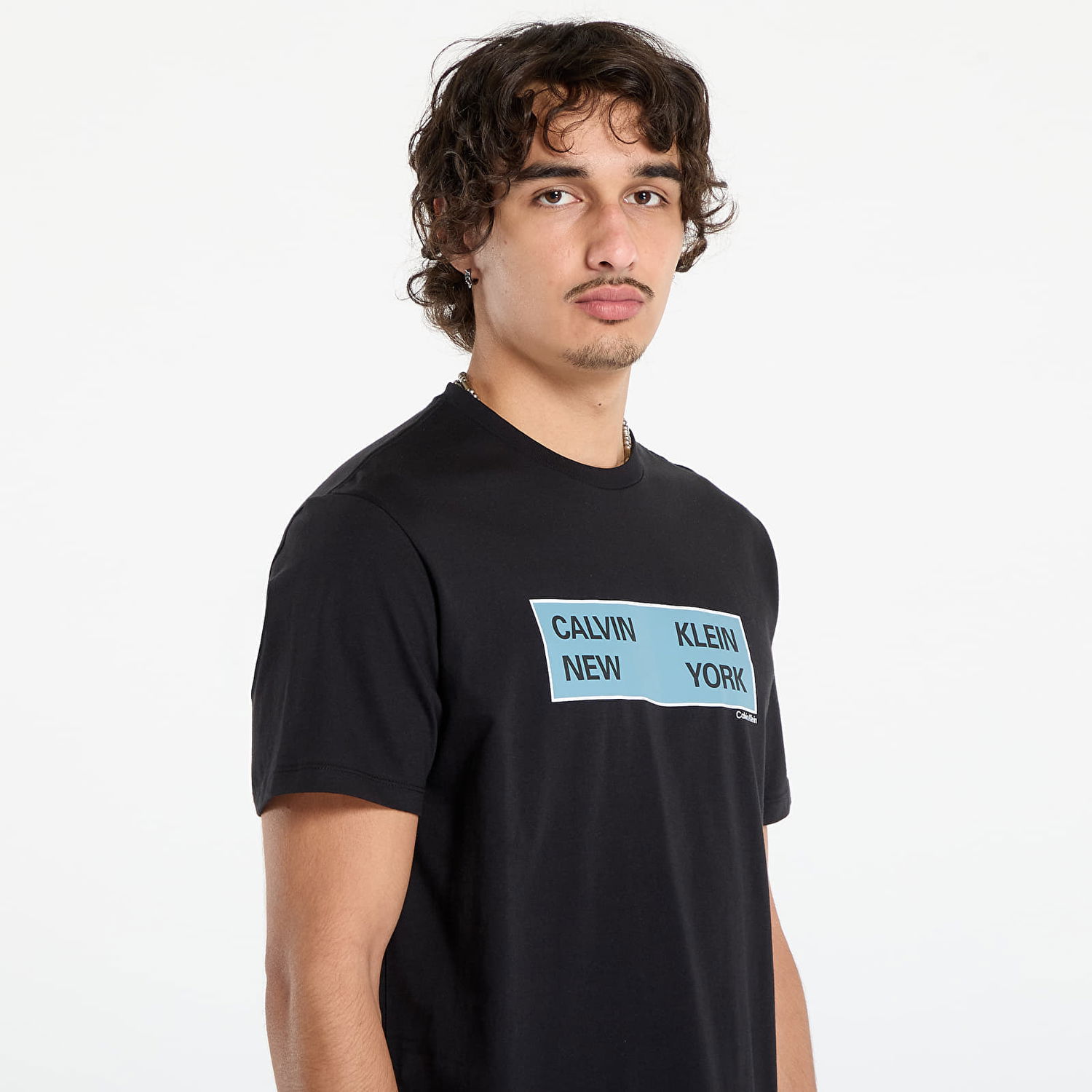 Tričko CALVIN KLEIN Calvin Klein Jeans SS CK NY Box Graphic Tee Čierna | LV04RD816G UB1, 1