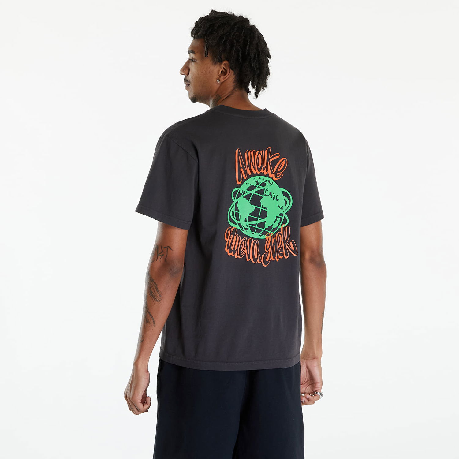Tričko Awake NY Crawford T-Shirt Washed Black Čierna | AWK-SP24-TS005-BLK, 1
