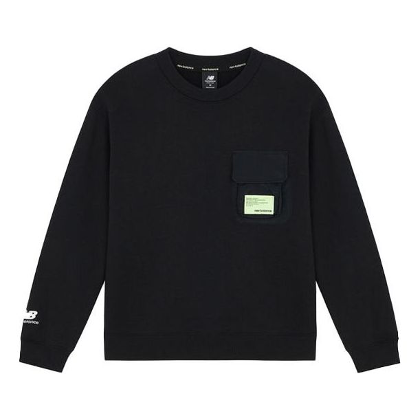 Mikina New Balance Series 3D Pocket Pullover Hoodie Čierna | AWT21312-BK