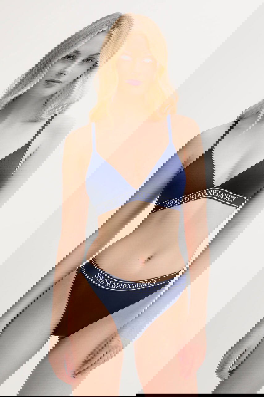 Podprsenka Polo by Ralph Lauren Polo Ralph Lauren Triangle Bra Navy | 4P0480, 1